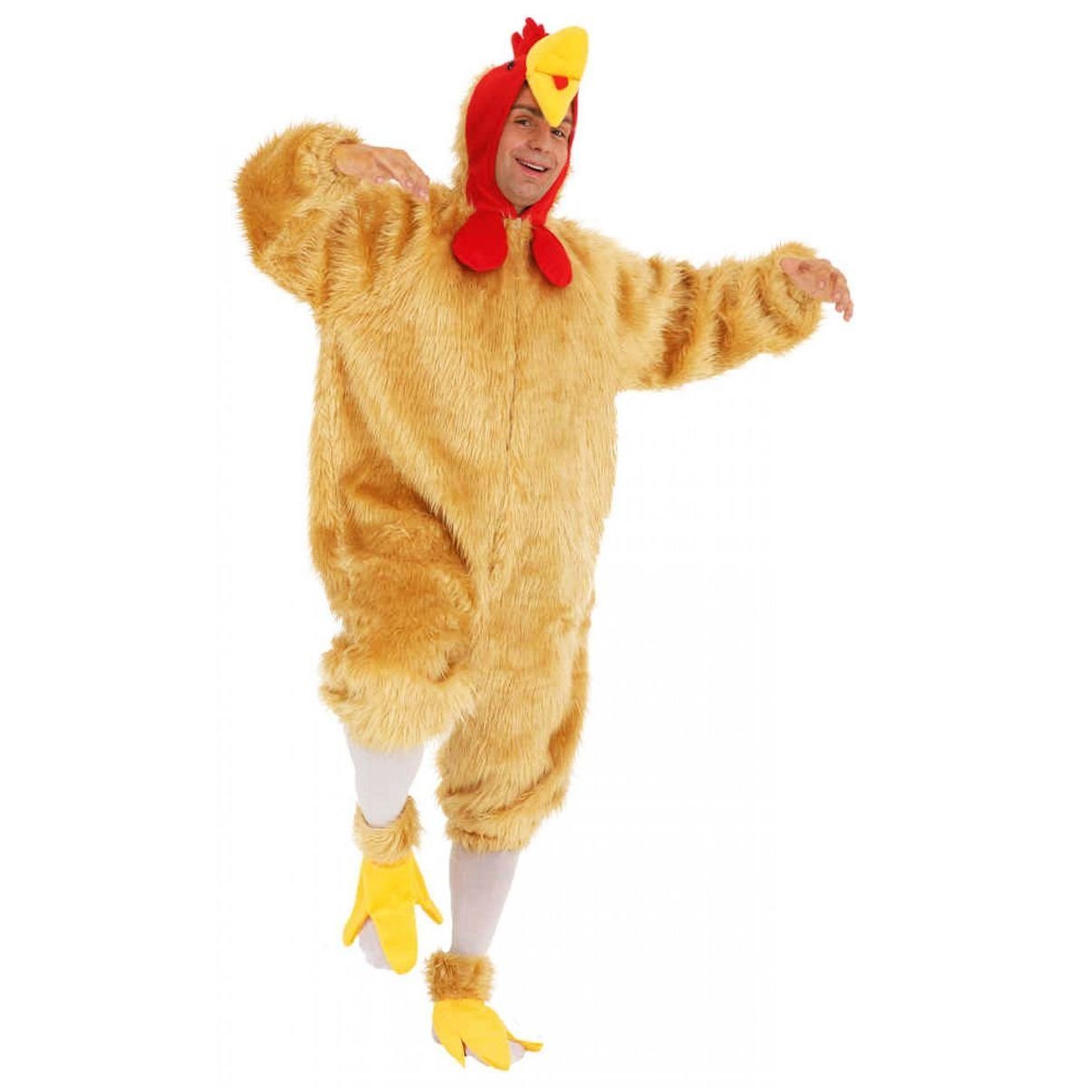 Orlob Kostüm Hahn - Plüsch Overall für Herren