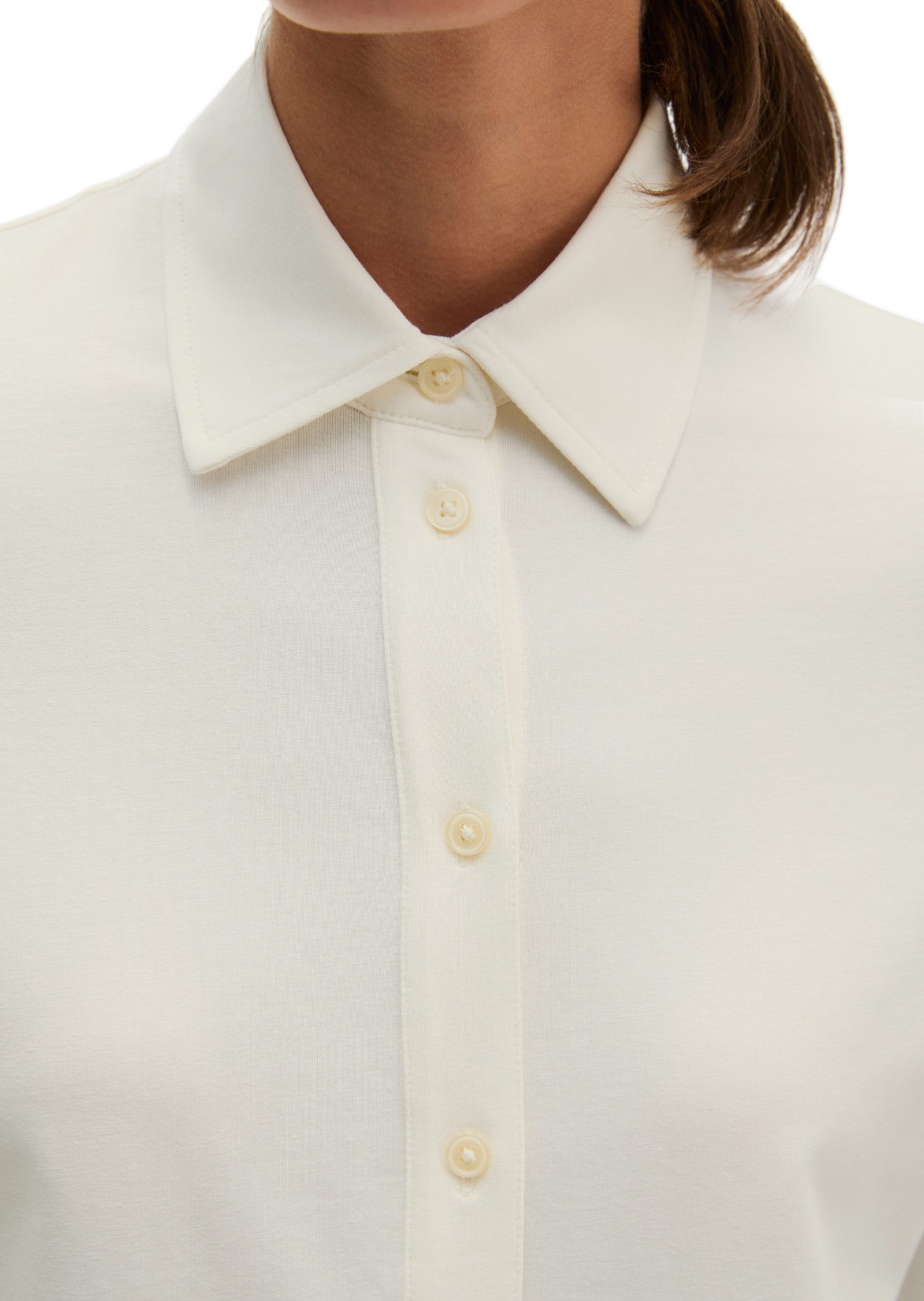 Marc O'Polo Langarmbluse aus Single Jersey mit Paper-Finish – Bild 4 von 5