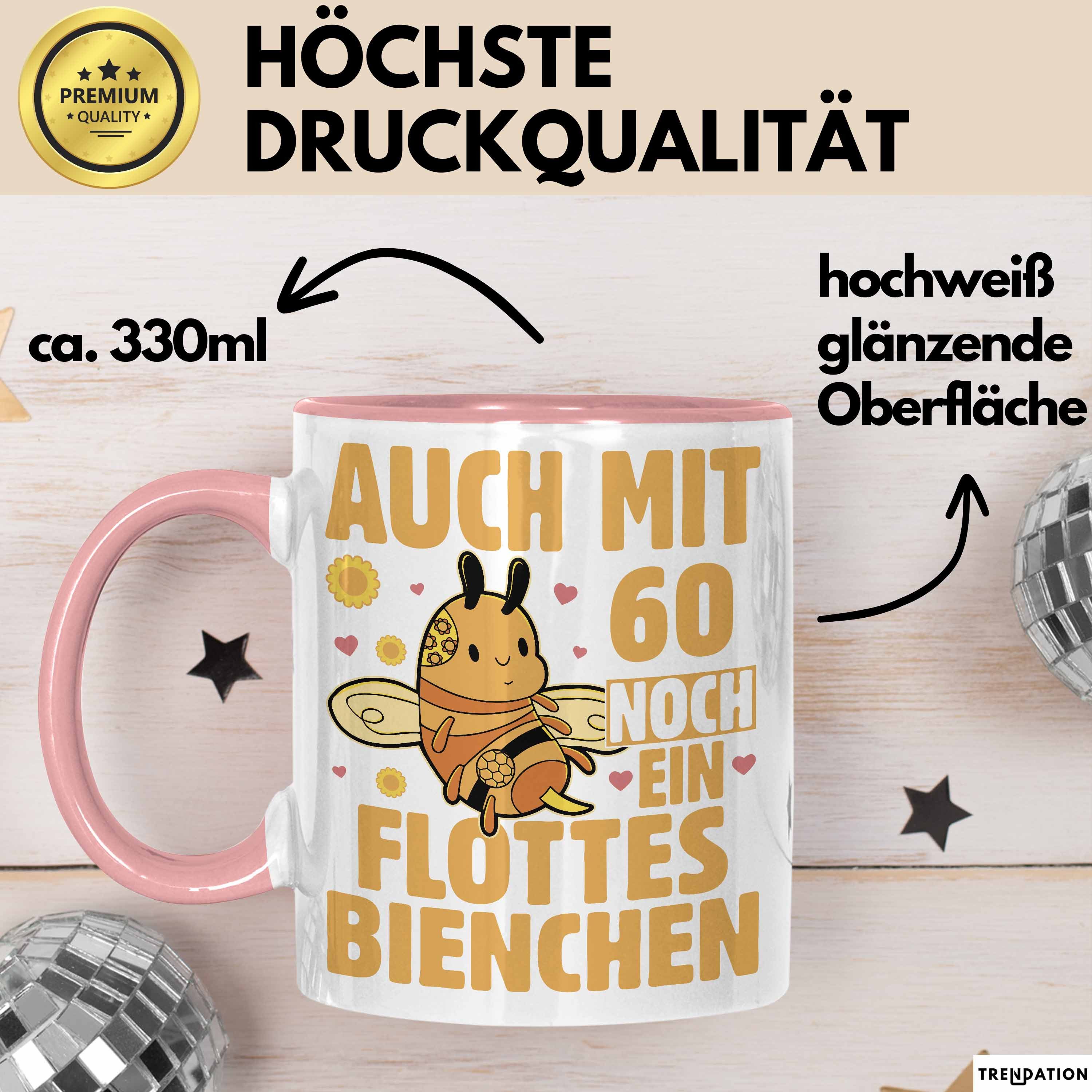 Trendation Tasse 60. Geburtstag Tasse Geschenk Frauen Mutter Lustig Auch mit 60 Noch
