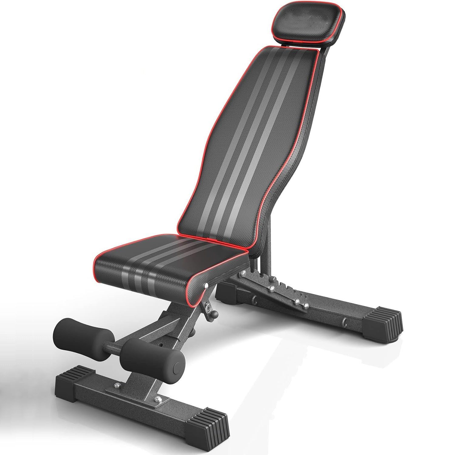 OUNUO Hantelbank Faltbare verstellbare Hantelbank Multifunktional bis 300kg