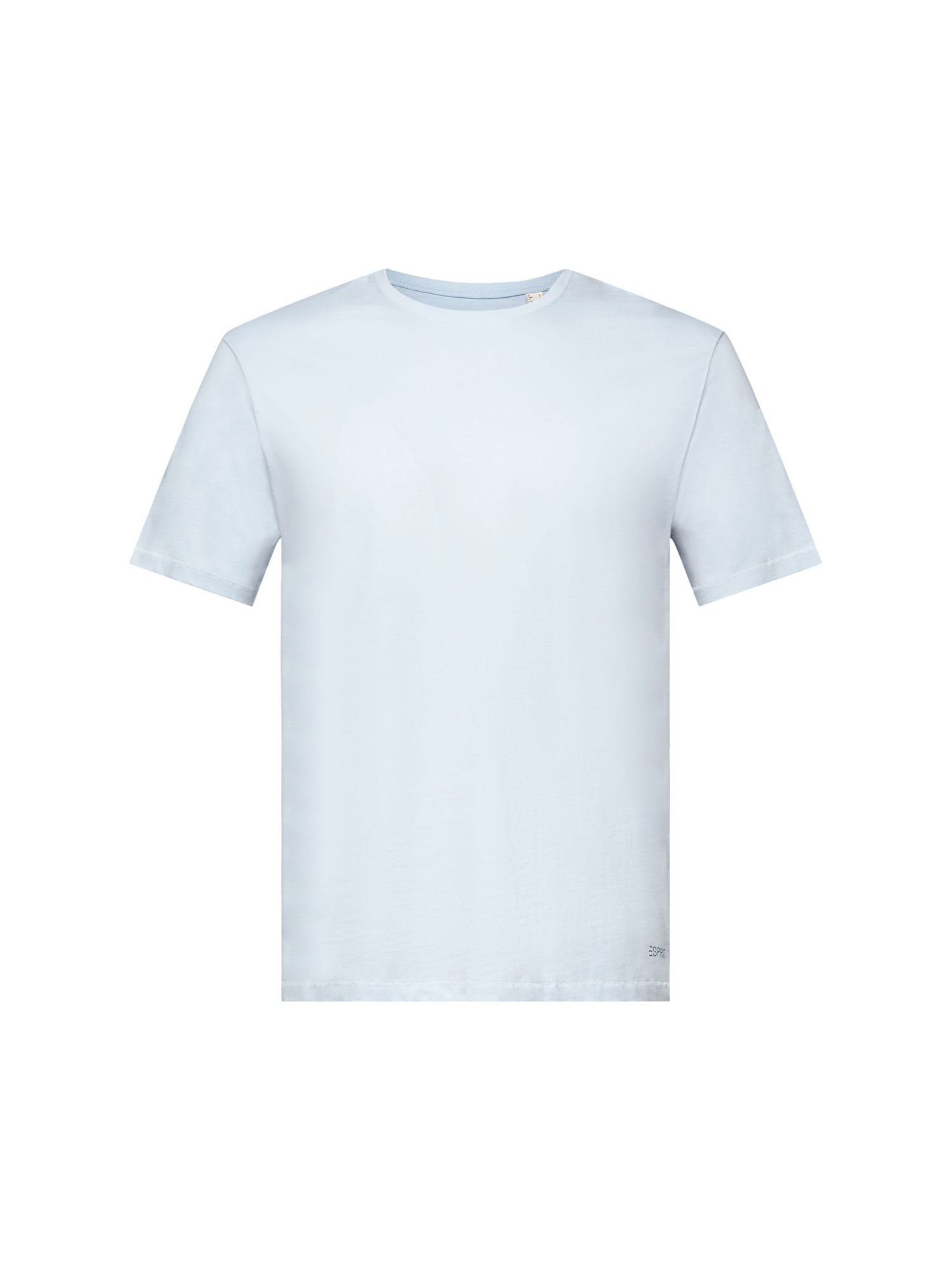 edc by Esprit T-Shirt Jersey-T-Shirt mit Print hinten, 100 % Baumwolle (1-tlg) PASTEL BLUE