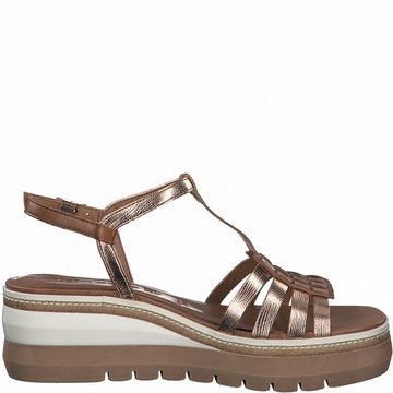 Tamaris TAMARIS Damen Sandalette 1-28309-26-499 nut / gold Sandale