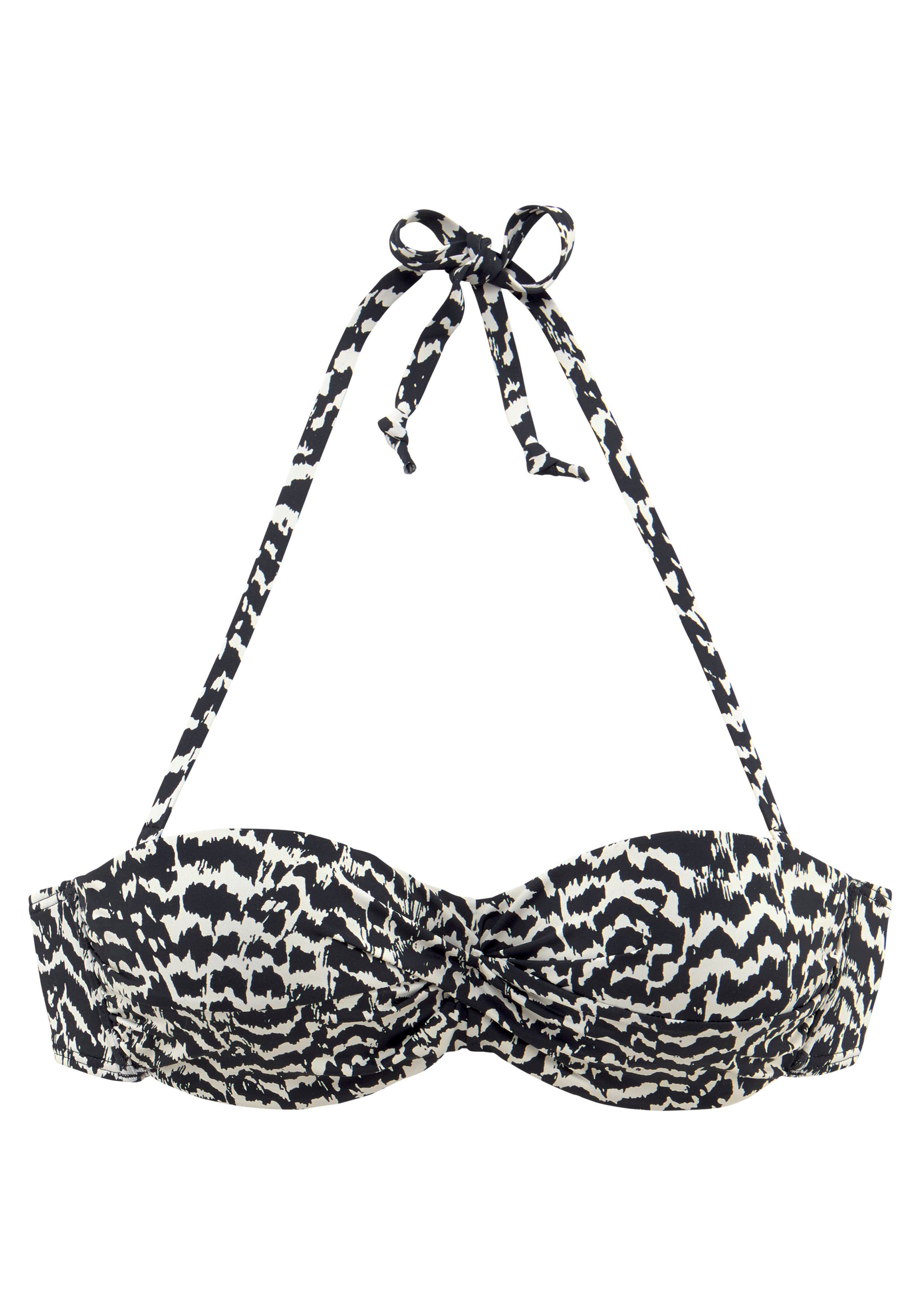 LASCANA Bügel-Bandeau-Bikini-Top Clara, mit Wickeloptik günstig online kaufen