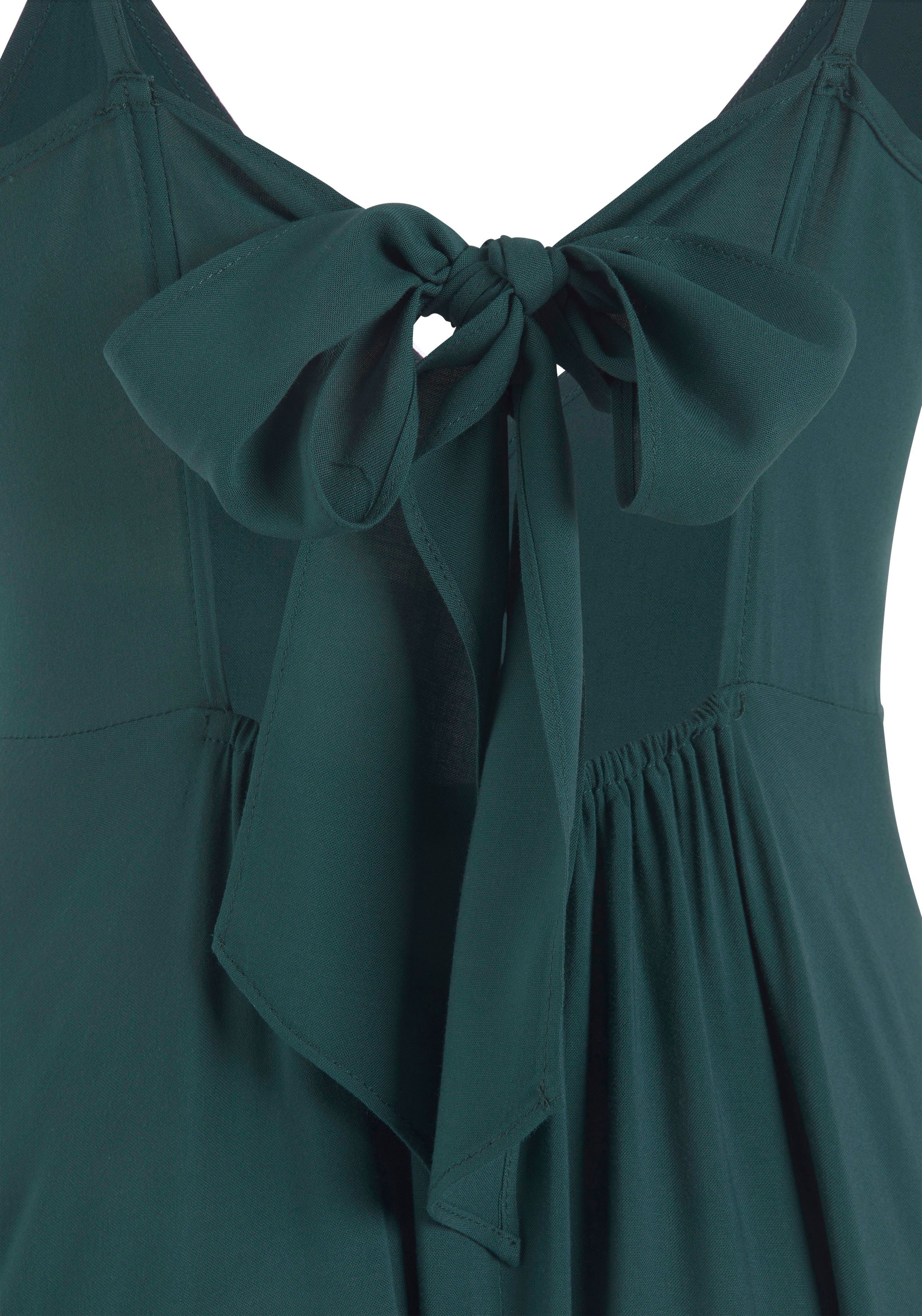 LASCANA Maxikleid Cut-Out am Rücken aus leichter Webware Elegantes Sommerkleid, Spaghettikleid, Viskosekleid, festlich – Bild 5 von 5