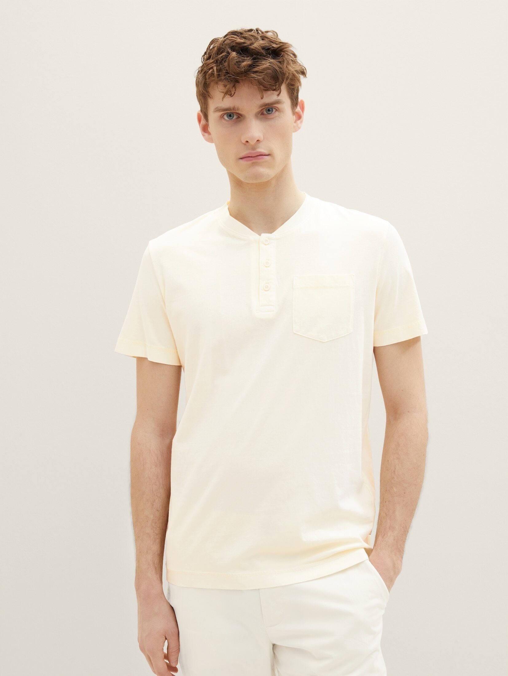 Waschung TAILOR T-Shirt vintage starker TOM mit beige T-Shirt