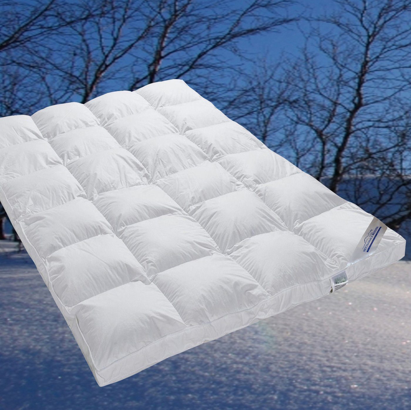 neue Allergikergeeignet neue 1040g 100% Polarwarm Füllung: Daunenbett SPESSARTTRAUM, Daunenbettdecke, Klasse1, Klasse1 Baumwolle, Daunen 100% Hochsteg 135x200, Daunen Bezug: 100% weiße