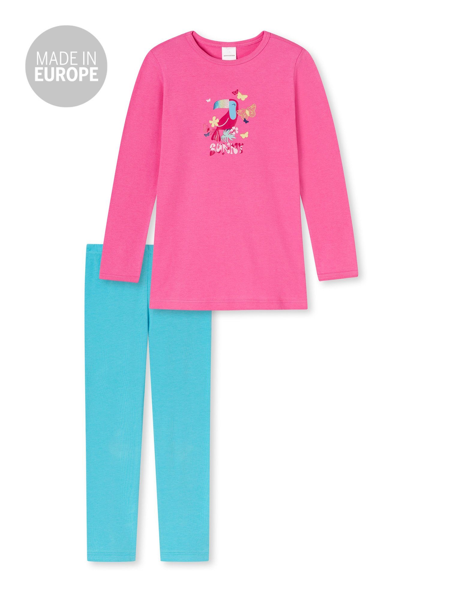 Schiesser Pyjama Langarm Schlafanzug
