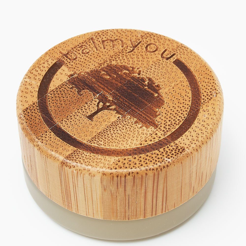 balmyou Lippenpflegemittel lips im Glastiegel mit Bambusdeckel, 4 g