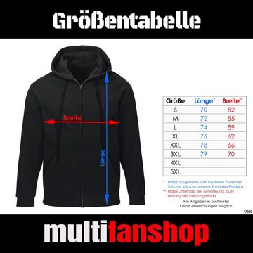 multifanshop Kapuzensweatjacke Mönchengladbach - Brust & Seite - Pullover