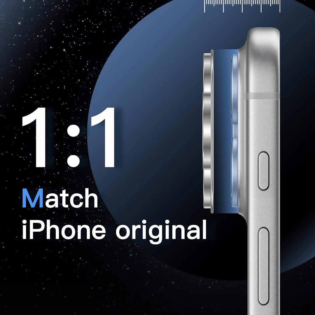 SmartUP Kameraschutzglas für Apple iPhone 17 Pro Titan Metall Kamera Schutzglas Panzerfolie 3D für iPhone 17 Pro, Titan Kameraglas – Bild 5 von 5