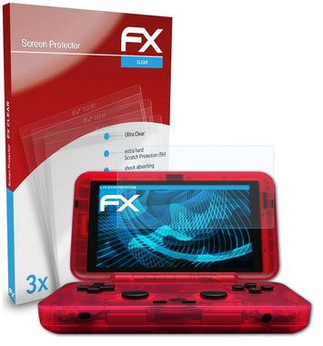 atFoliX Schutzfolie Displayschutz für Retroid Pocket Flip, (3 Folien), Ultraklar und hartbeschichtet
