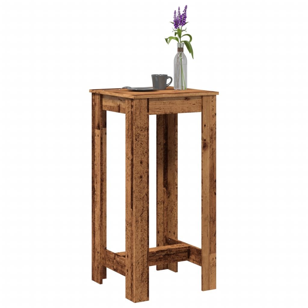 vidaXL Esstisch Bartisch Altholz-Optik 51x50x103,5 cm Holzwerkstoff (1-St)