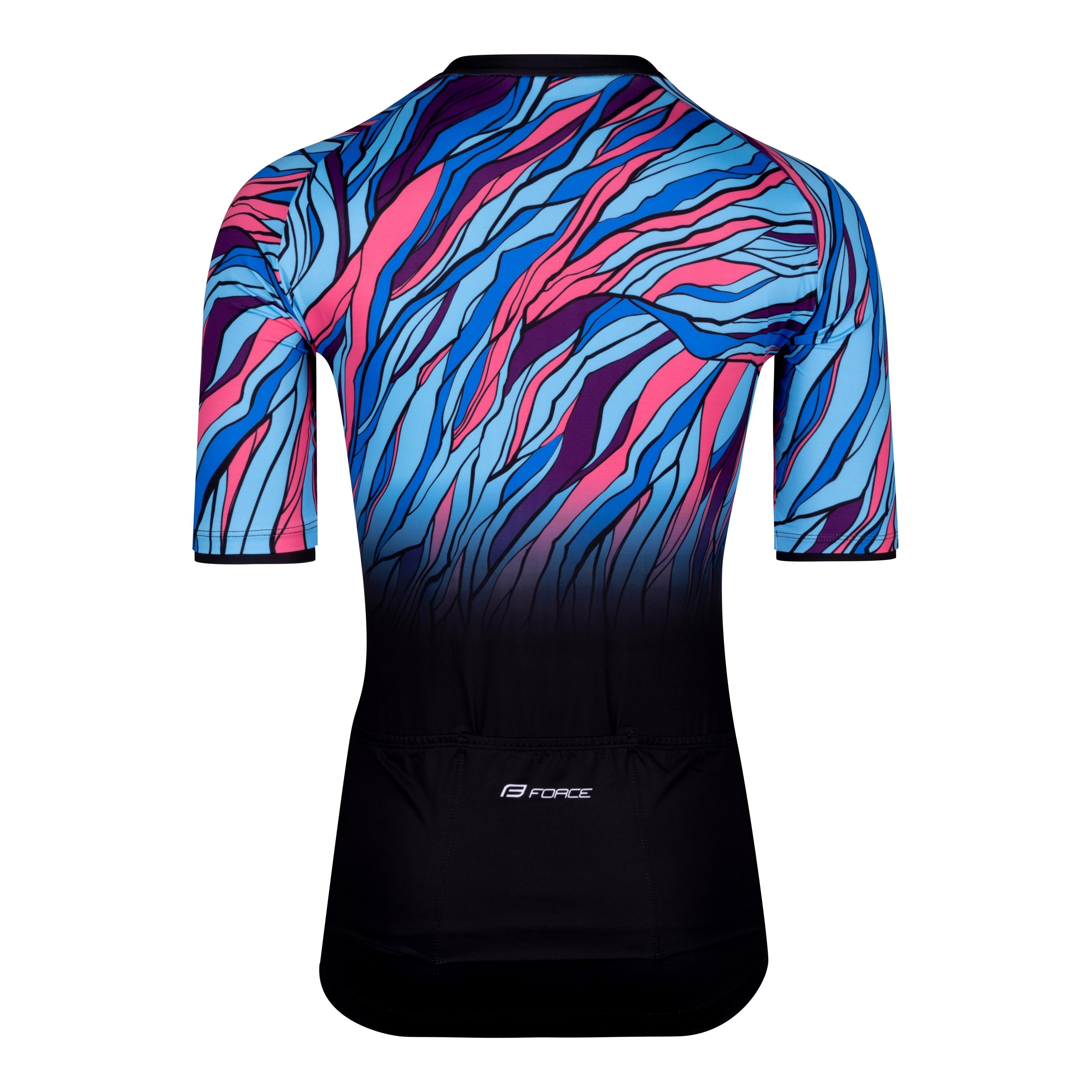 FORCE Radtrikot Jersey LIFE kurzarm, Blau %%% günstig online kaufen