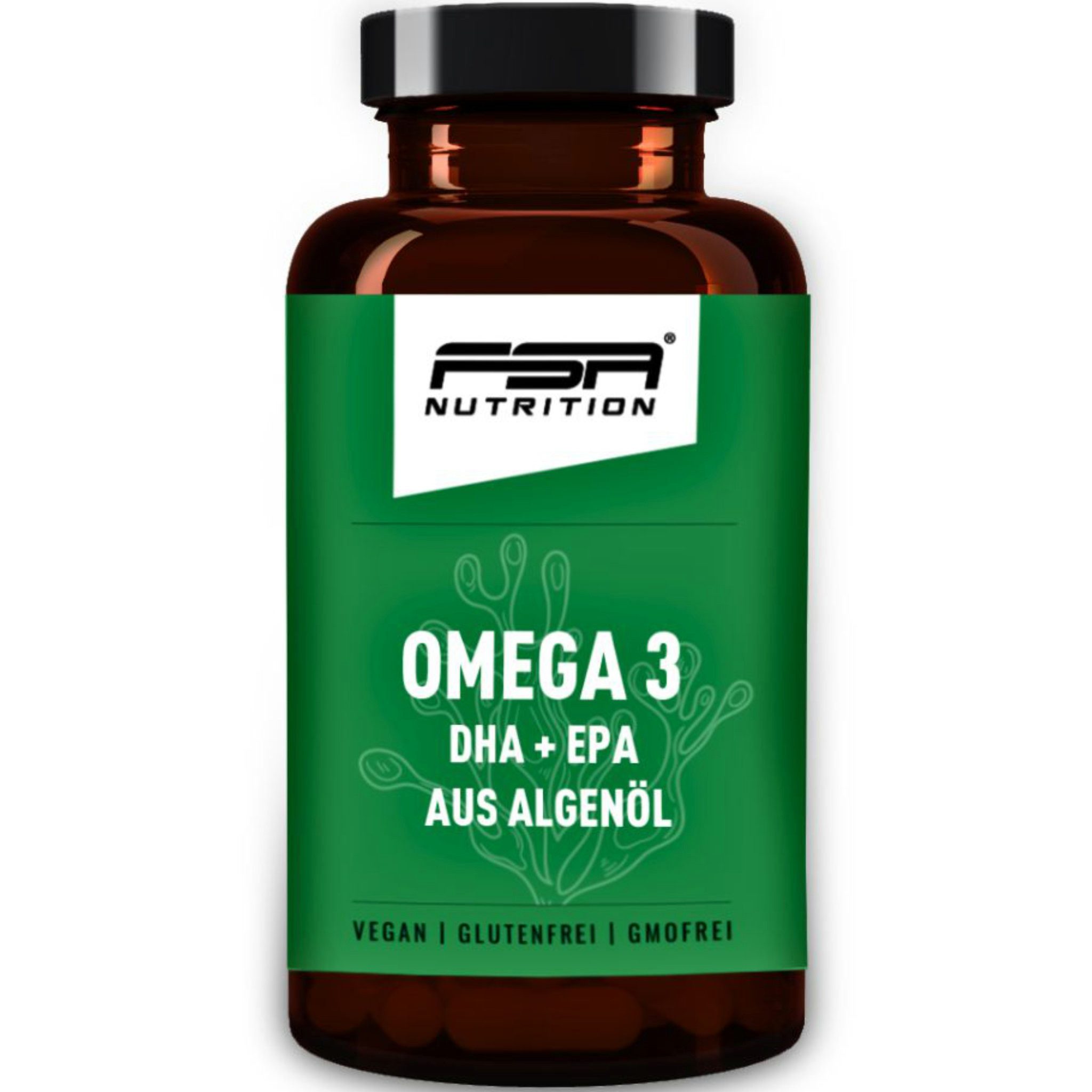 FSA Nutrition Omega 3 DHA + EPA aus Algenöl Kapseln, 60 er 40 g