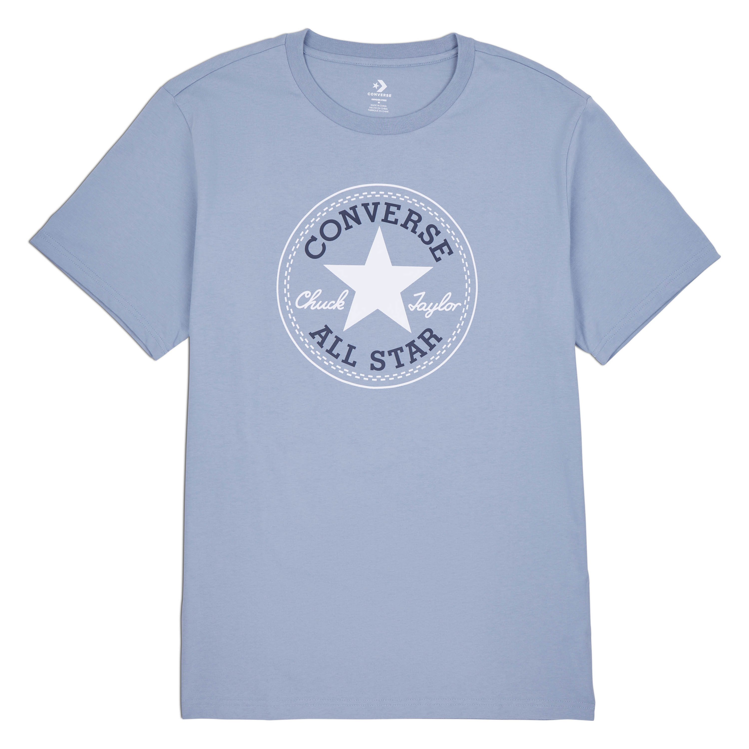 Converse T-Shirt UNISEX CONVERSE GO-TO ALL STAR PATCH LOGO STANDARD FIT T-SHIRT mit Rundhalsausschnitt, aus Single Jersey – Bild 5 von 5