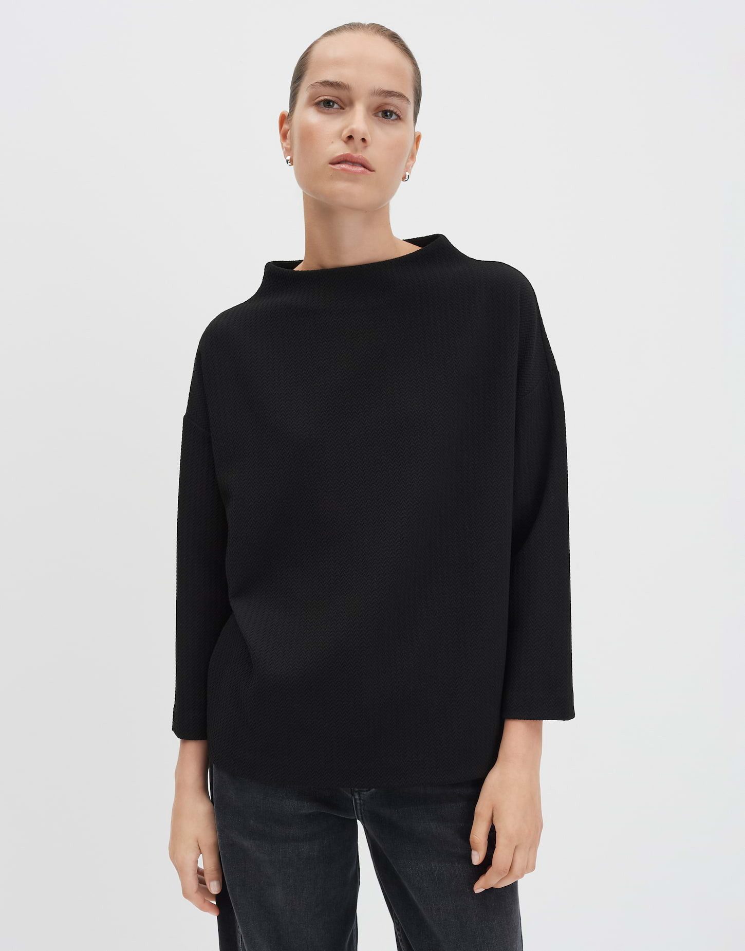 someday 3/4-Arm-Shirt KELBY Regular mit Fischgratstruktur lockere Passform, günstig online kaufen