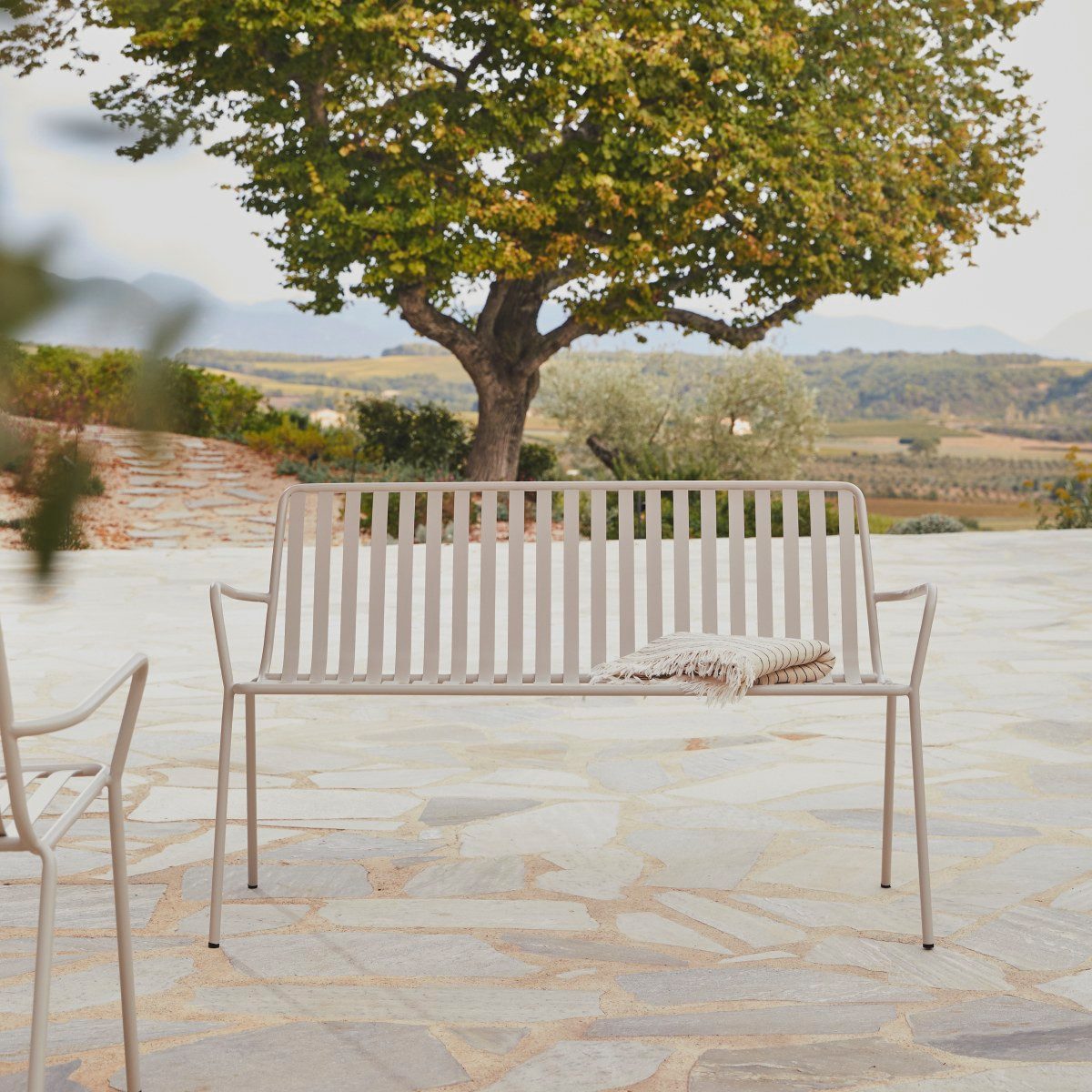 Tikamoon Gartenlounge-Set 2-Sitzer-Gartenbank Gaby Cream aus günstig online kaufen