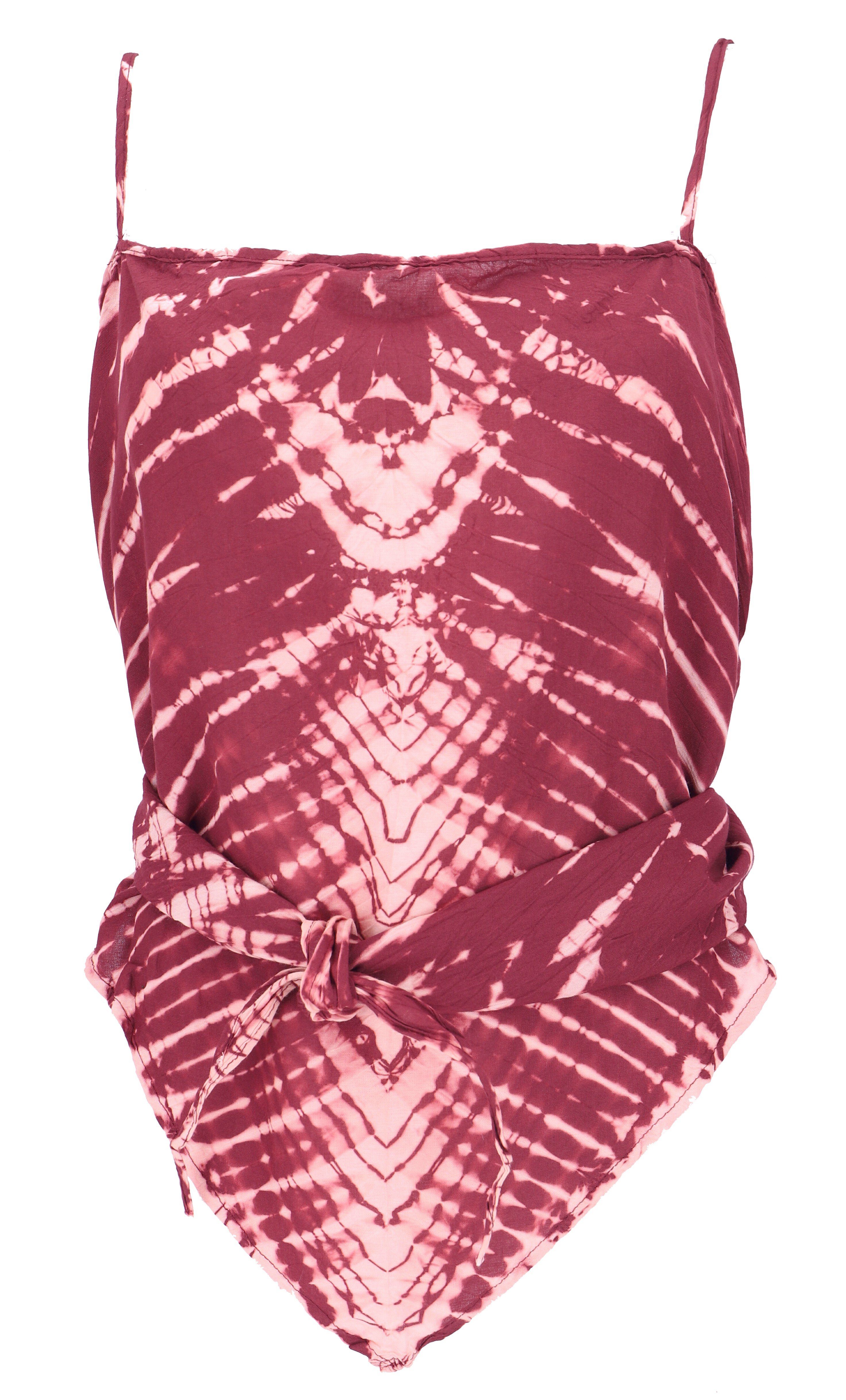 Guru-Shop T-Shirt Rückenfreies Sommertop, Batiktop, Batik.. günstig online kaufen