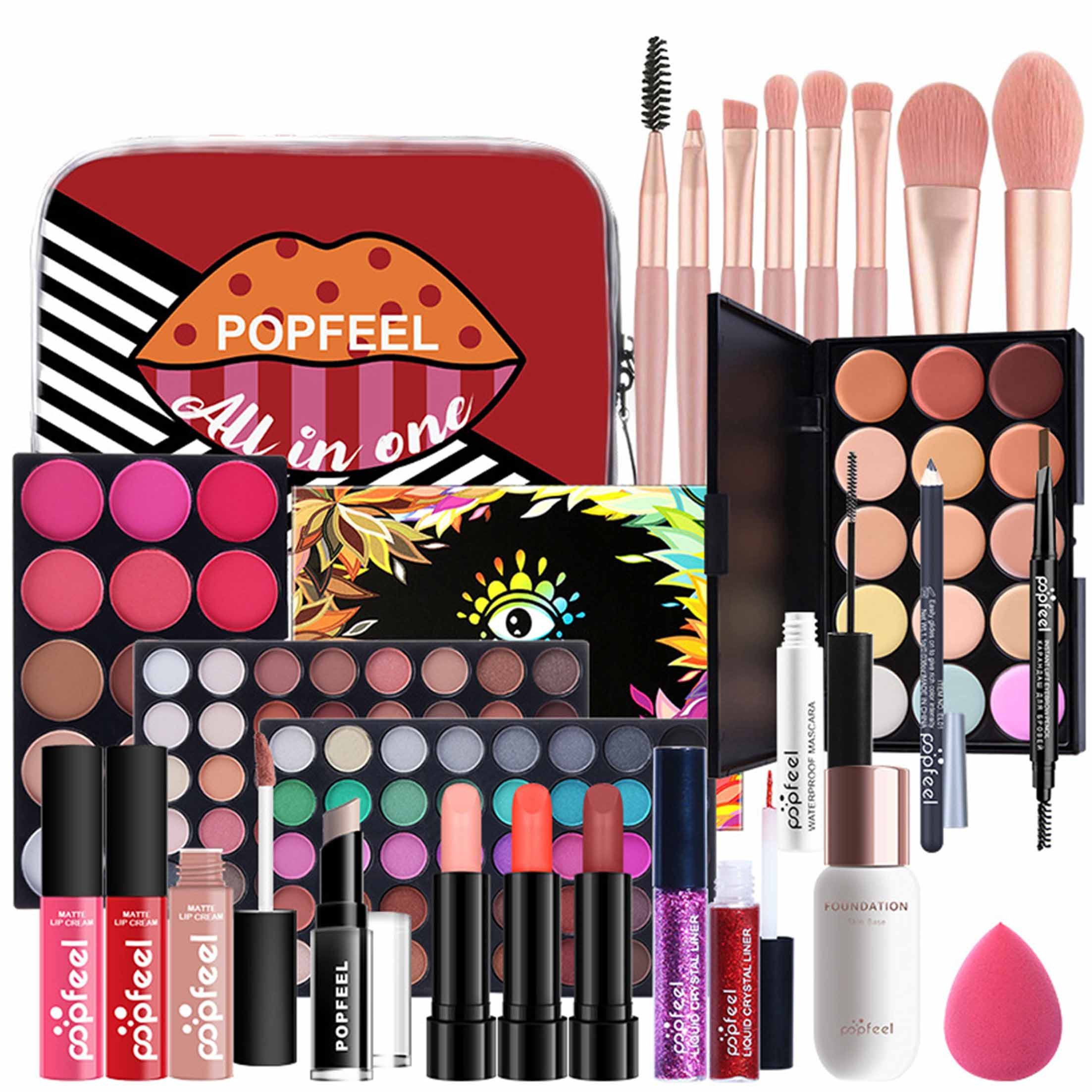 KINSI Make-up Set Mehrteiliges Make-up Set, Einsteiger Schminkset, Geschenkset für Damen, 24-tlg., leichtes Schminkset Komplettset, Must Have Set für Makeup-Trägerinnen