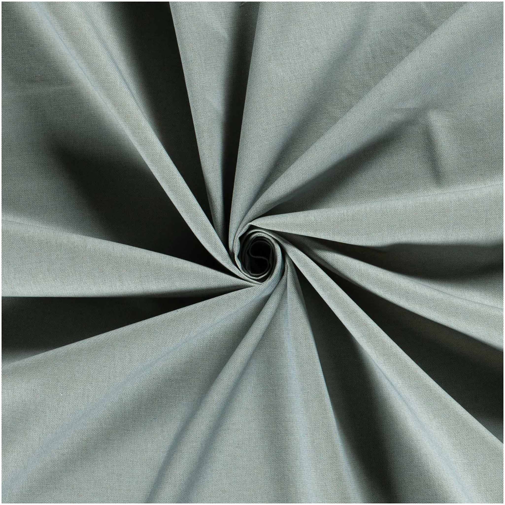 maDDma Stoff Dekostoff Halbpanama ab 1 x 1,40m uni Farbwahl, taubengrau