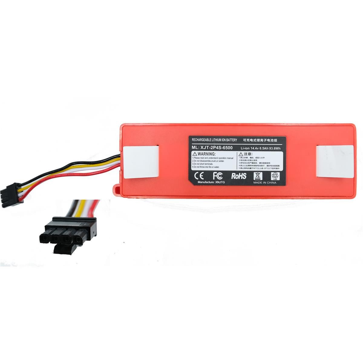 efaso 14,4V 6700mAh Akku für Xiaomi Mija Roborock S4 S5 S6 S7 Q5 Q7 T6 Staubsauger-Akku