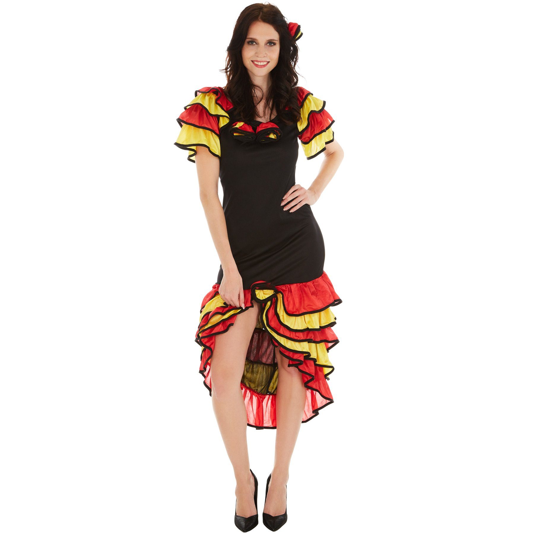 dressforfun Kostüm Frauenkostüm Flamenco Tänzerin Maria Carmen, Wundervolles, langes Kleid