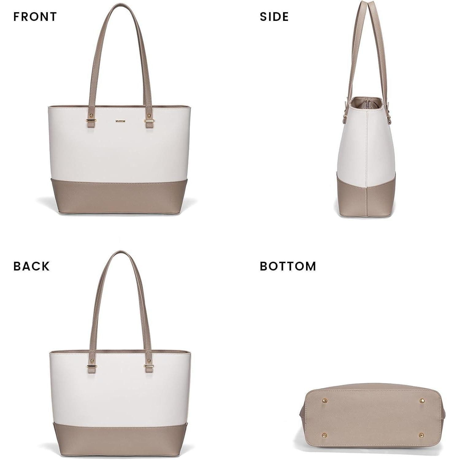 LuxusKollektion Handtasche Damen Handtasche Shopper Schultertasche groß Leder 3-teilig