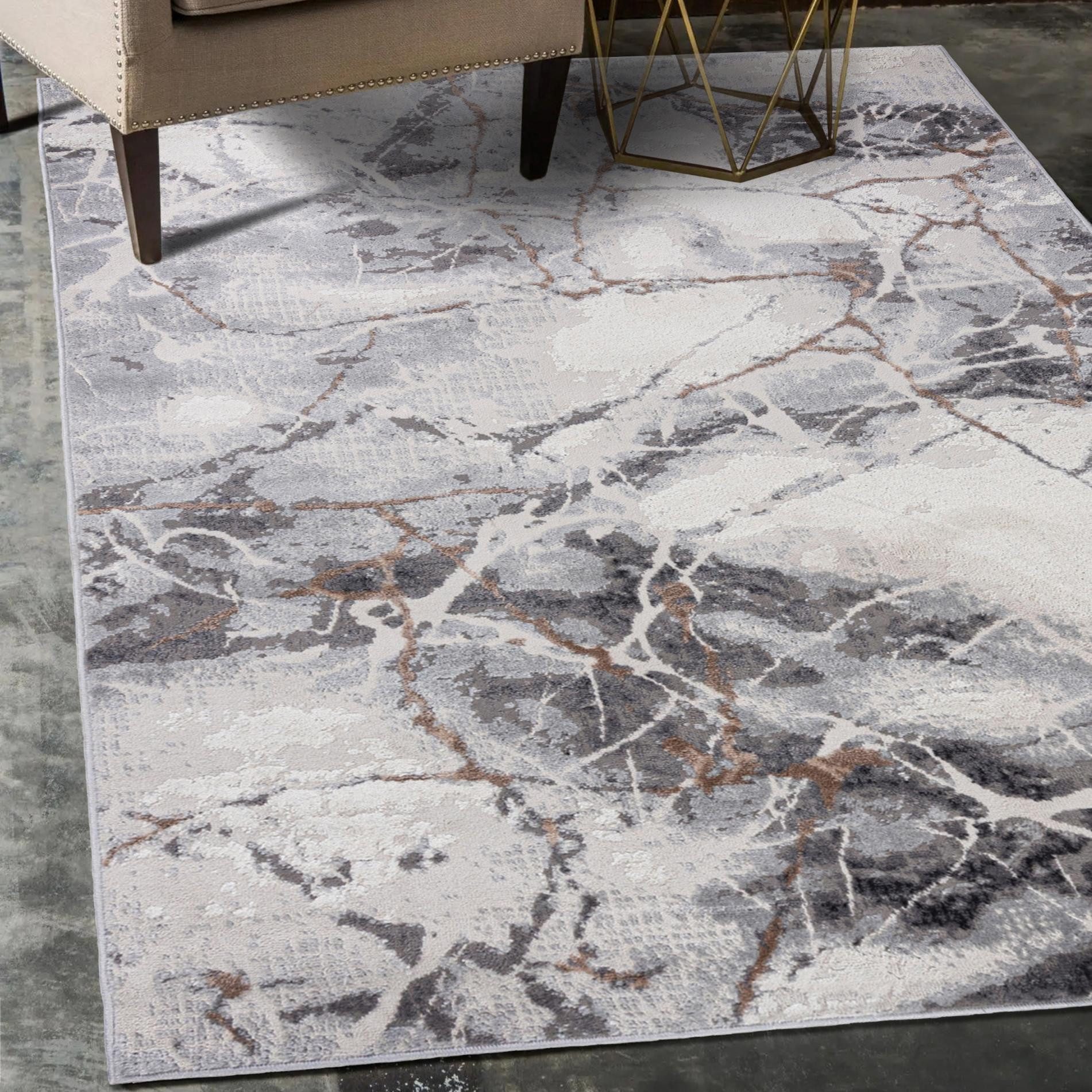 Mazovia Teppich DY-PORTLAND-ABSTRACT, 80x150, Abstraktes, Vintage, Kurzflor, Gemustert – Bild 2 von 5