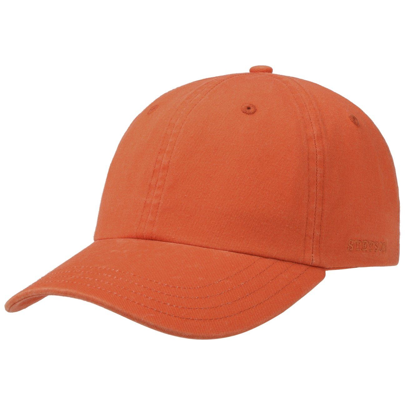 [Sorgfältig ausgewählte Produkte] Stetson Baseball Basecap Metallschnalle orange Cap (1-St)