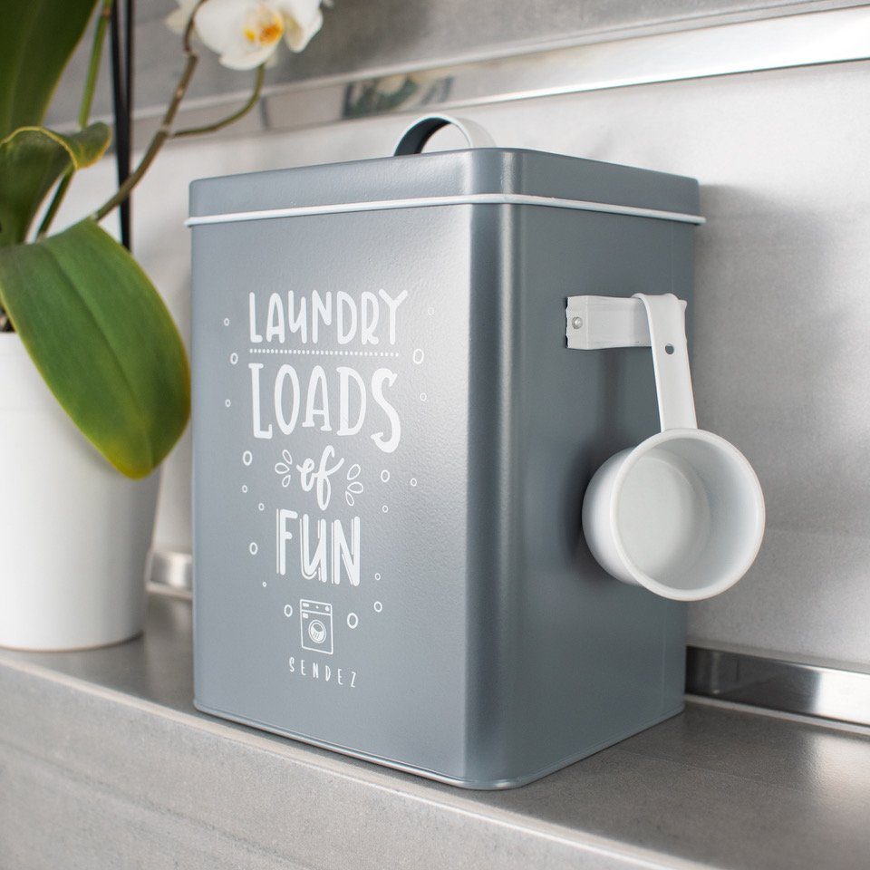 Sendez Aufbewahrungsdose Waschpulverdose 6L Metalldose mit Deckel und Schau günstig online kaufen