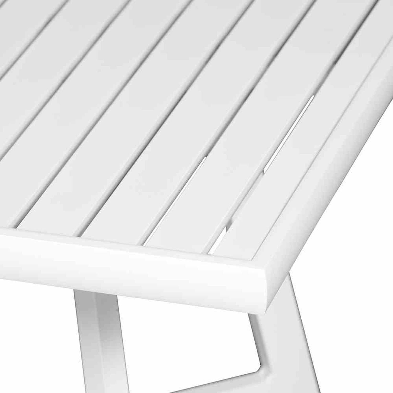 Gartentisch matt-weiß Tresentisc Gartentisch Lounge Garden 70x70cm Alexis Siena Tisch Aluminium