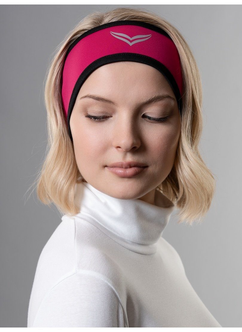 Trigema Stirnband TRIGEMA Softshell-Stirnband hibiskus