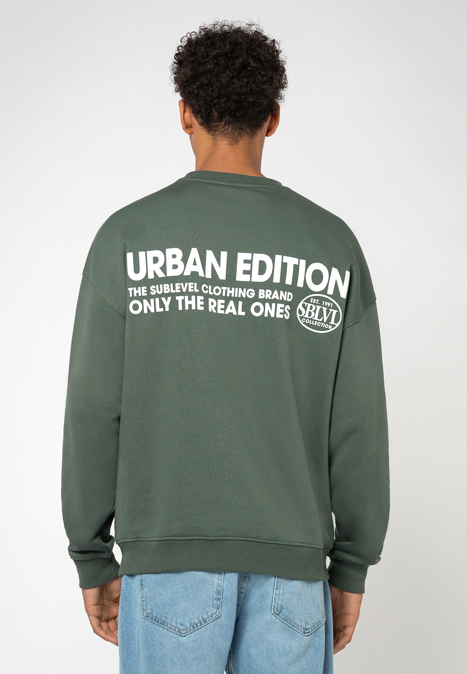 SUBLEVEL Sweatshirt Herren Pullover Urban Sweater günstig online kaufen
