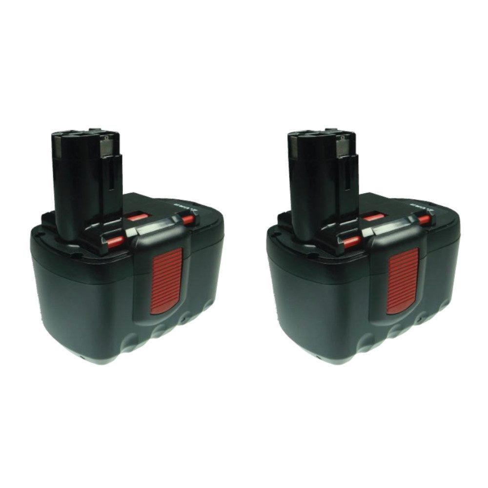 Trade-Shop 2x Akku passend für BOSCH GBH 24VF, GSH 24V, GBH24V, GBH24VF, GSH24V Akku Ni-MH 2000 mAh (24 V)