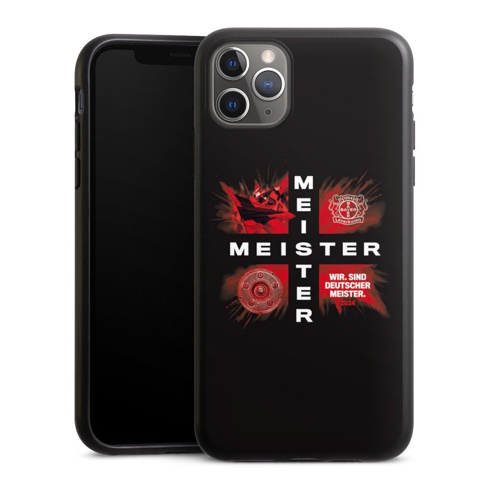 DeinDesign Handyhülle Bayer 04 Leverkusen Meister Offizielles Lizenzprodukt, Apple iPhone 11 Pro Max Organic Case Bio Hülle Nachhaltige Handyhülle