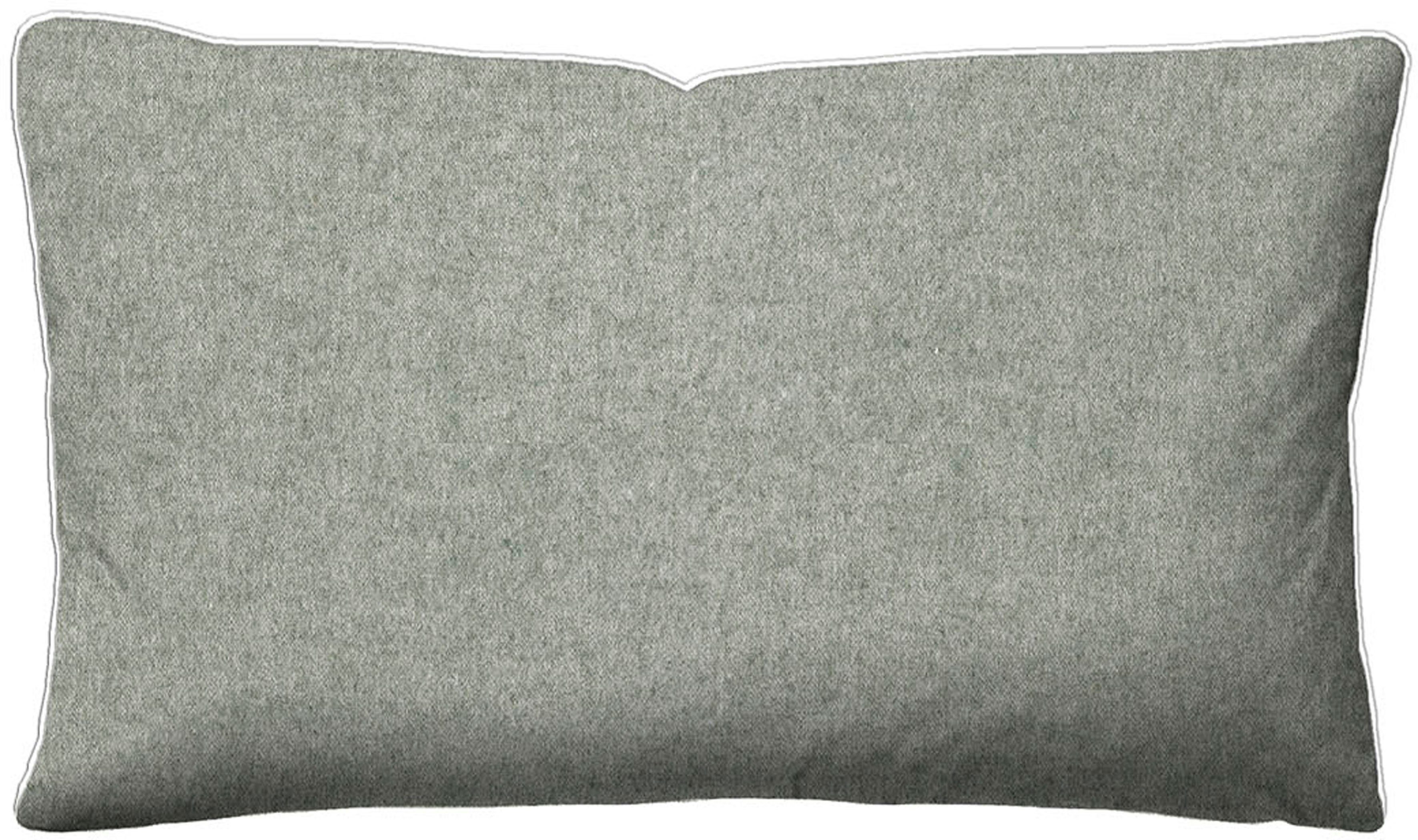 Biberna Kissenbezug 0840500 HERMAL Premium Biber Melange-Flanell 100% Baumwolle, (1 Stück), Kissenhülle, wärmend & weich, Reißverschluss, Satinpaspel