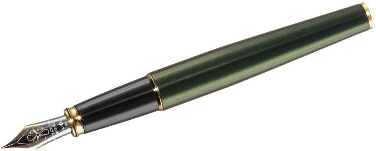 DIPLOMAT Füllfederhalter Füllhalter Excellence A2 Evergreen vergoldet 14 kt F