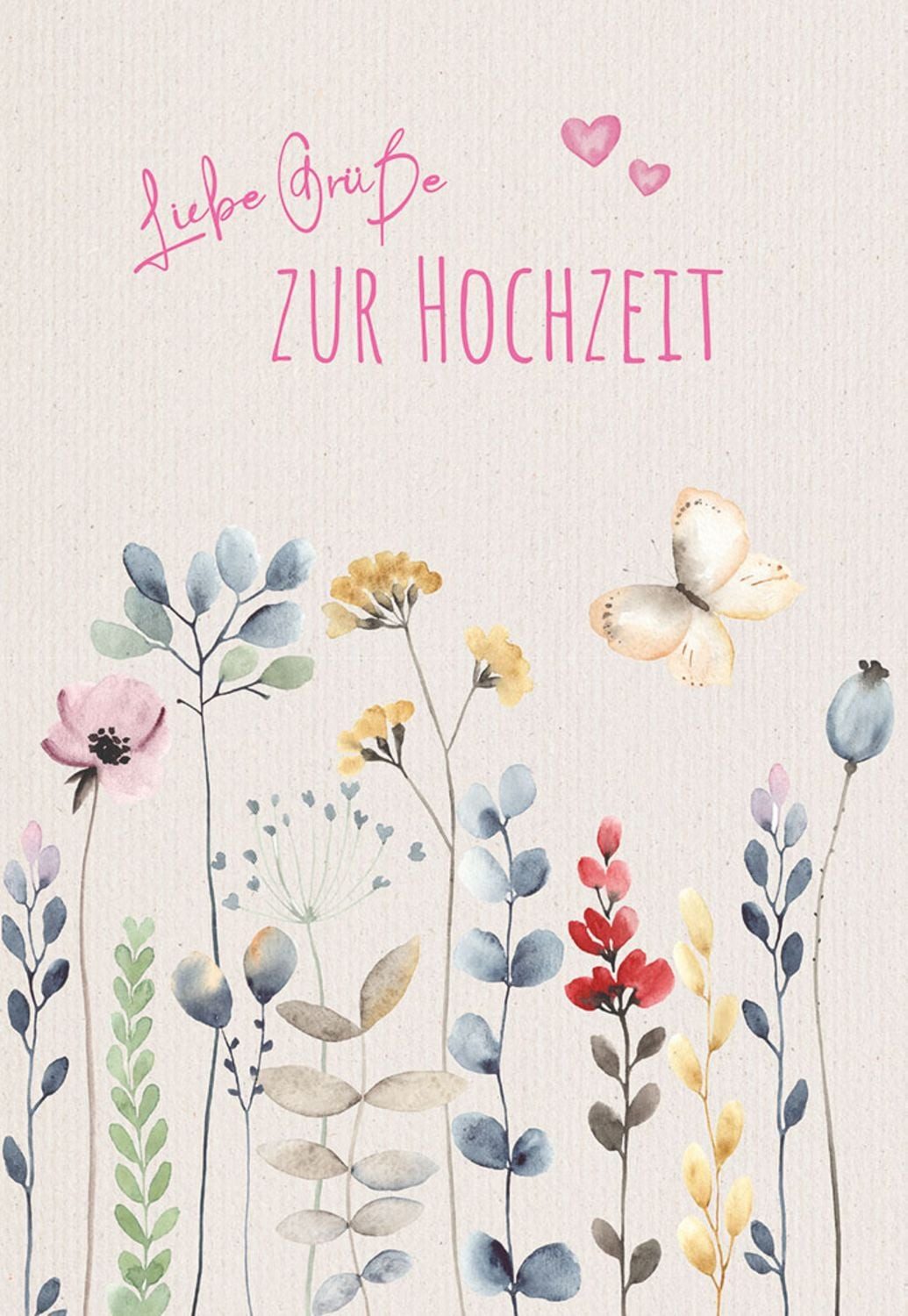 Butzon & Bercker Verlag Grußkarten Grußkarte - Liebe Grüße zur Hochzeit
