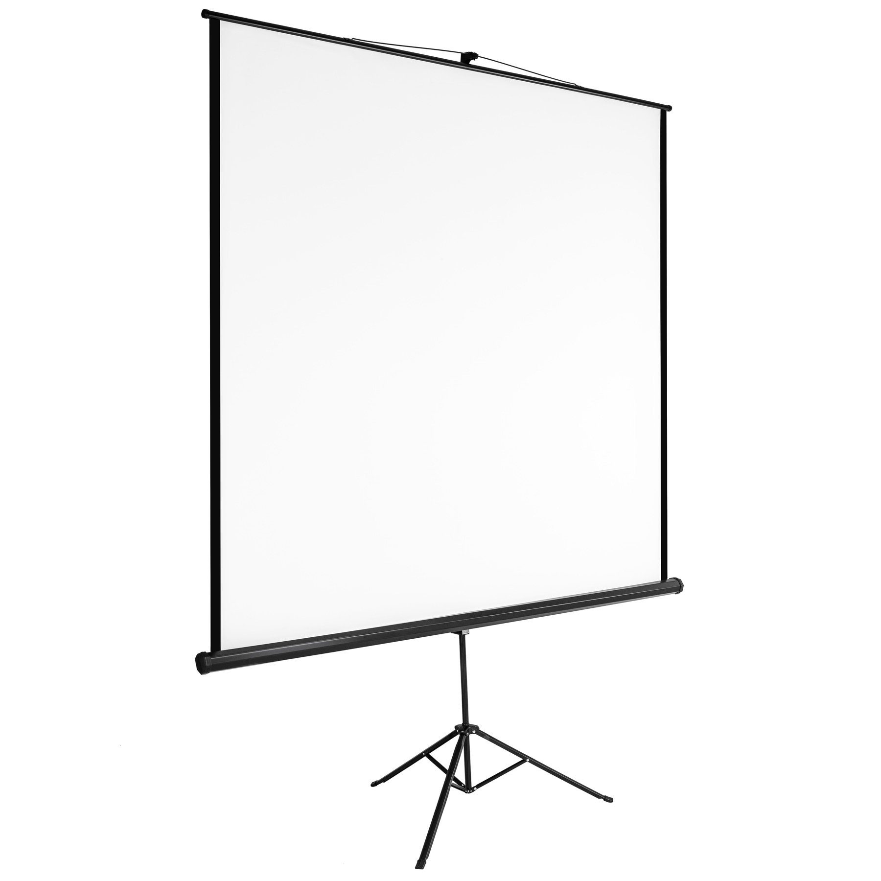 tectake Beamer-Leinwand Deckeneinbauleinwand (ausziehbar)