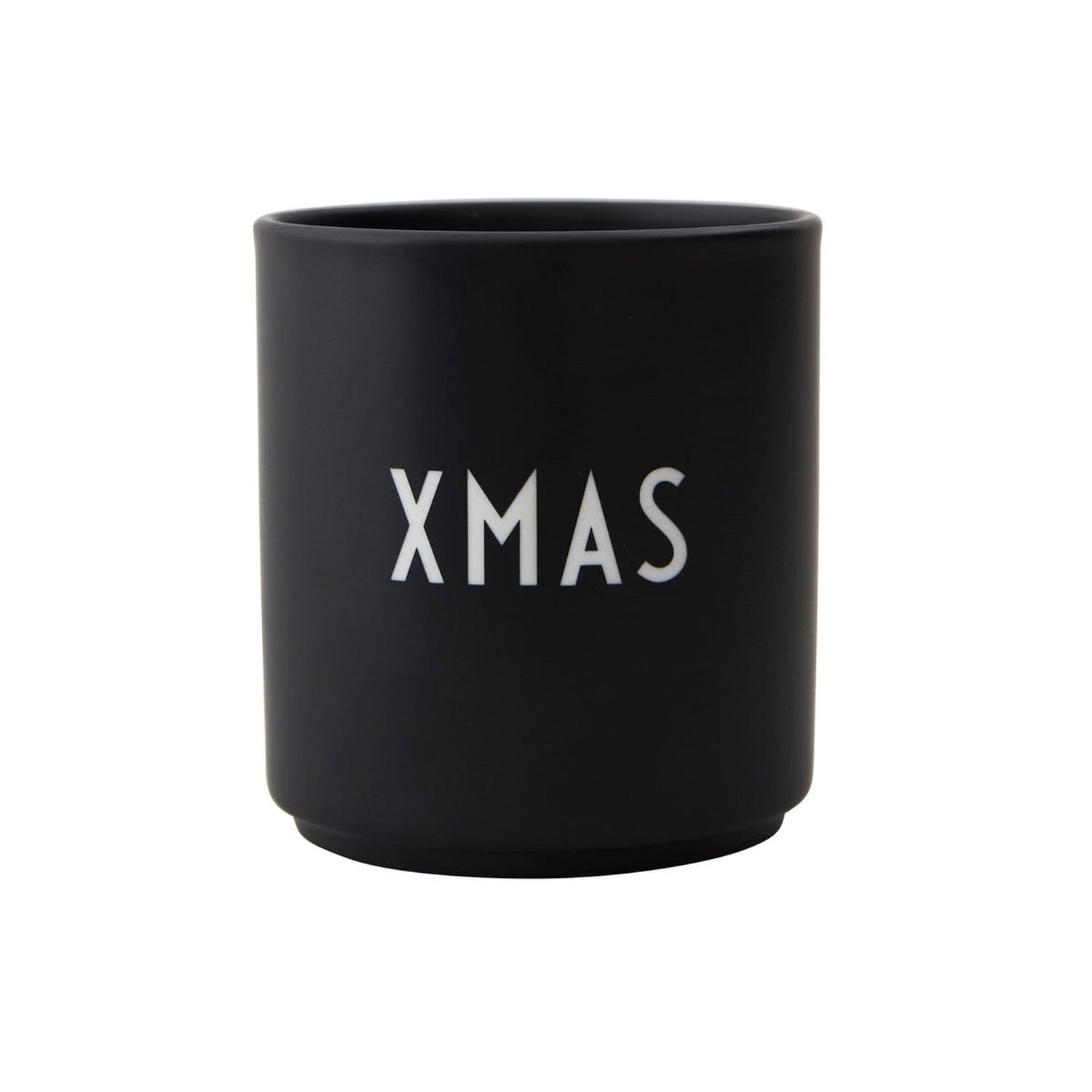 Design Letters Becher Favourite Cup XMAS Schwarz, Porzellan