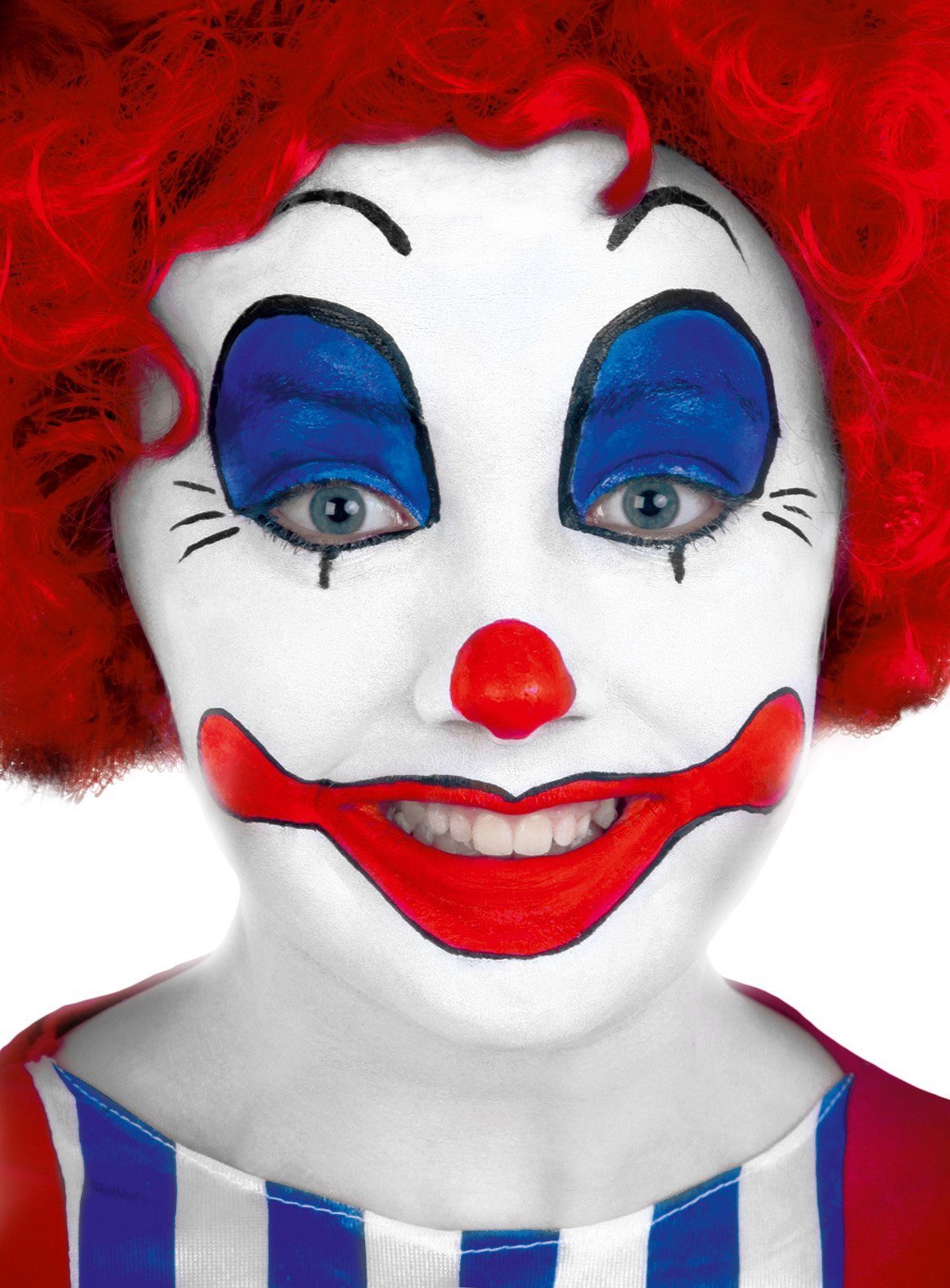 Maskworld Theaterschminke Clown Schminke Make up - Karneval Faschingskostüm, Theaterschminke & Halloween Make-up in hochwertiger Qualität