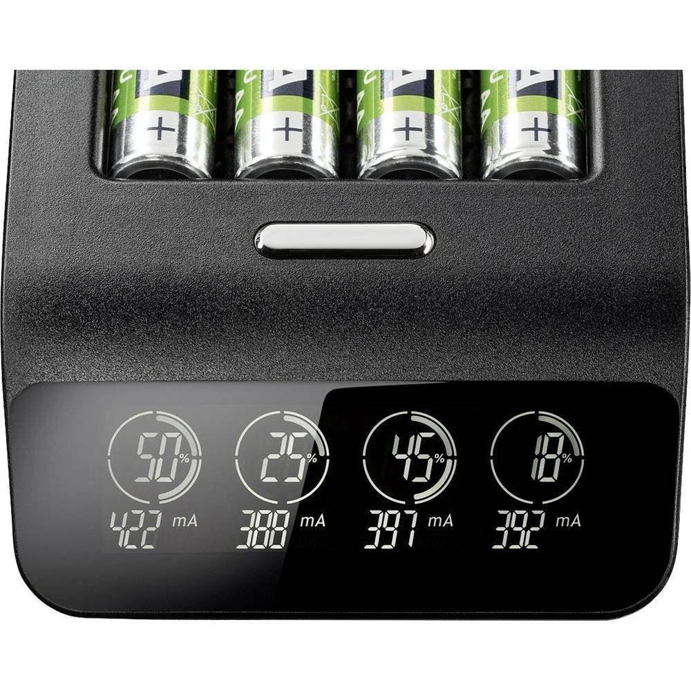 VARTA LCD Ultra Fast Ch.+ 4x AA 56706 2100mAh +12V 57685101441 Rundzellen-Lader (Akku-Defekt Erkennung, Auffrischen / Regenerieren)