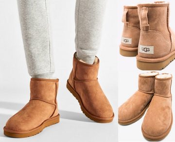 UGG UGG Boots Classic Mini Boot Shearling Chestnut Suede Stiefel Schuhe Sh Sneaker