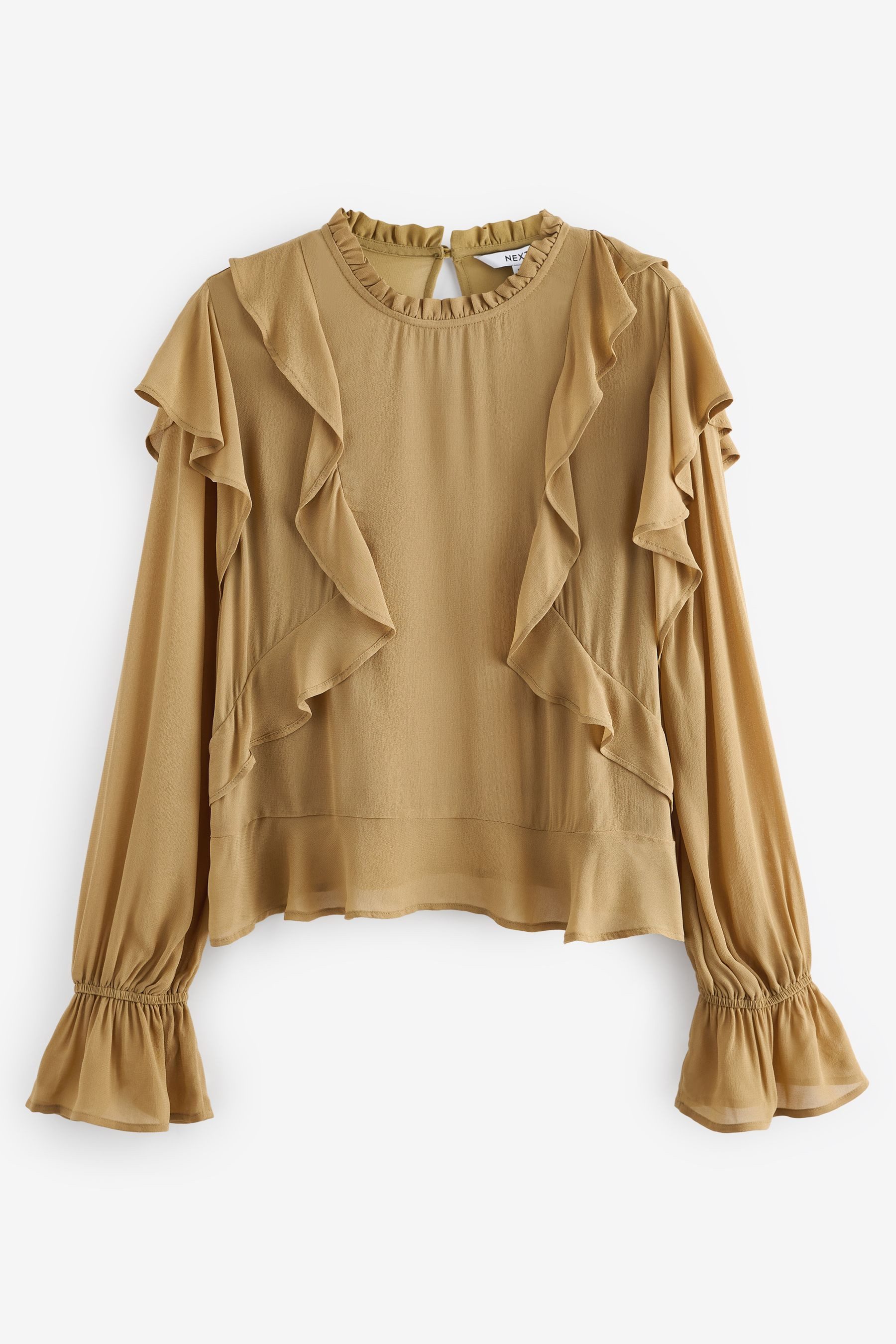 Next Langarmbluse Langärmlige Bluse mit Rüschen günstig online kaufen