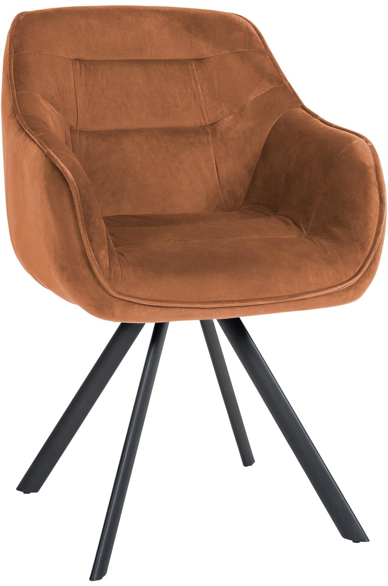 furnicato Esszimmerstuhl Russel 63x57x90 cm coffee (1 St)