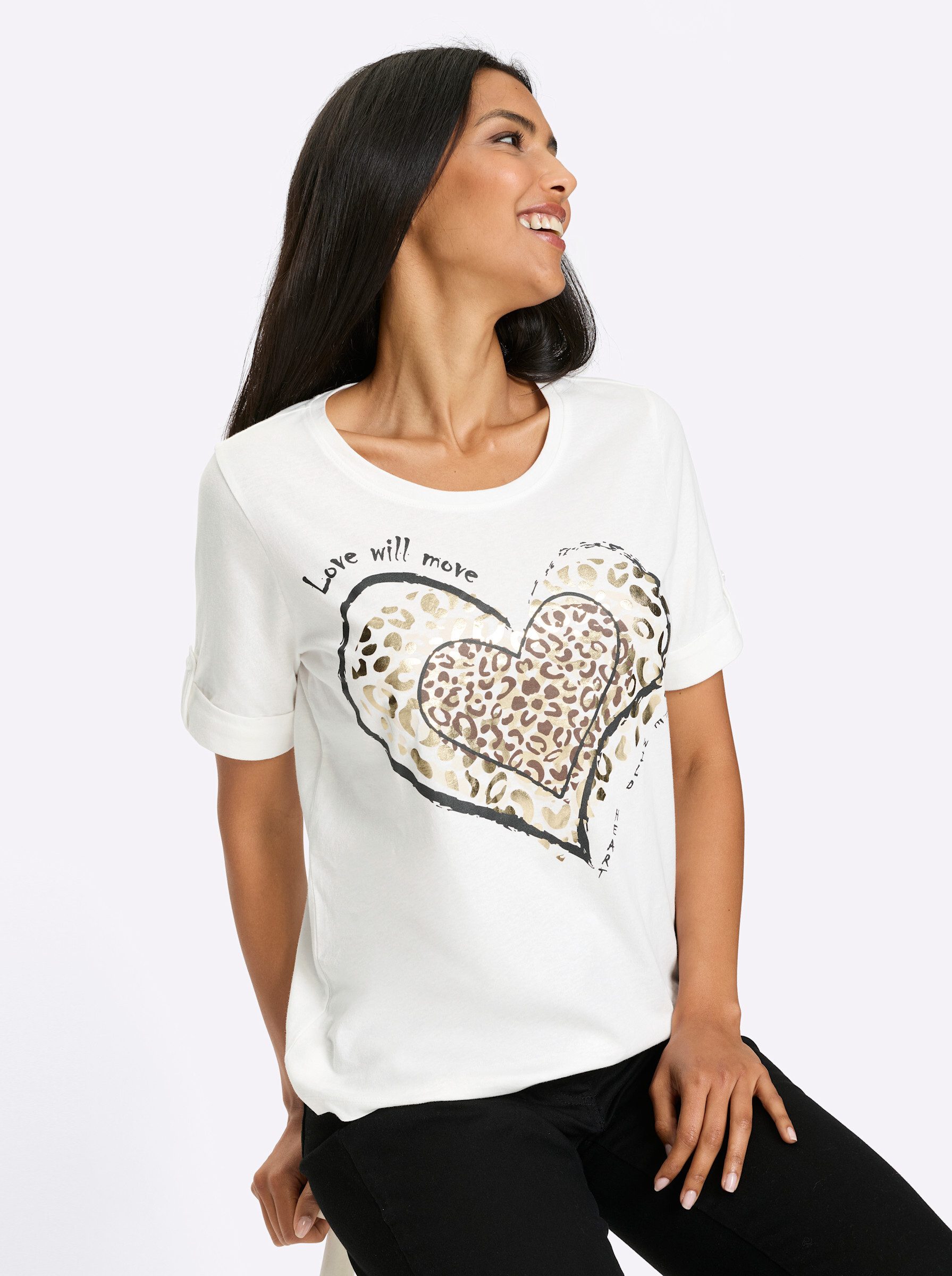 Sieh an! T-Shirt Kurzarm-Shirt Kurzarm – Bild 5 von 5