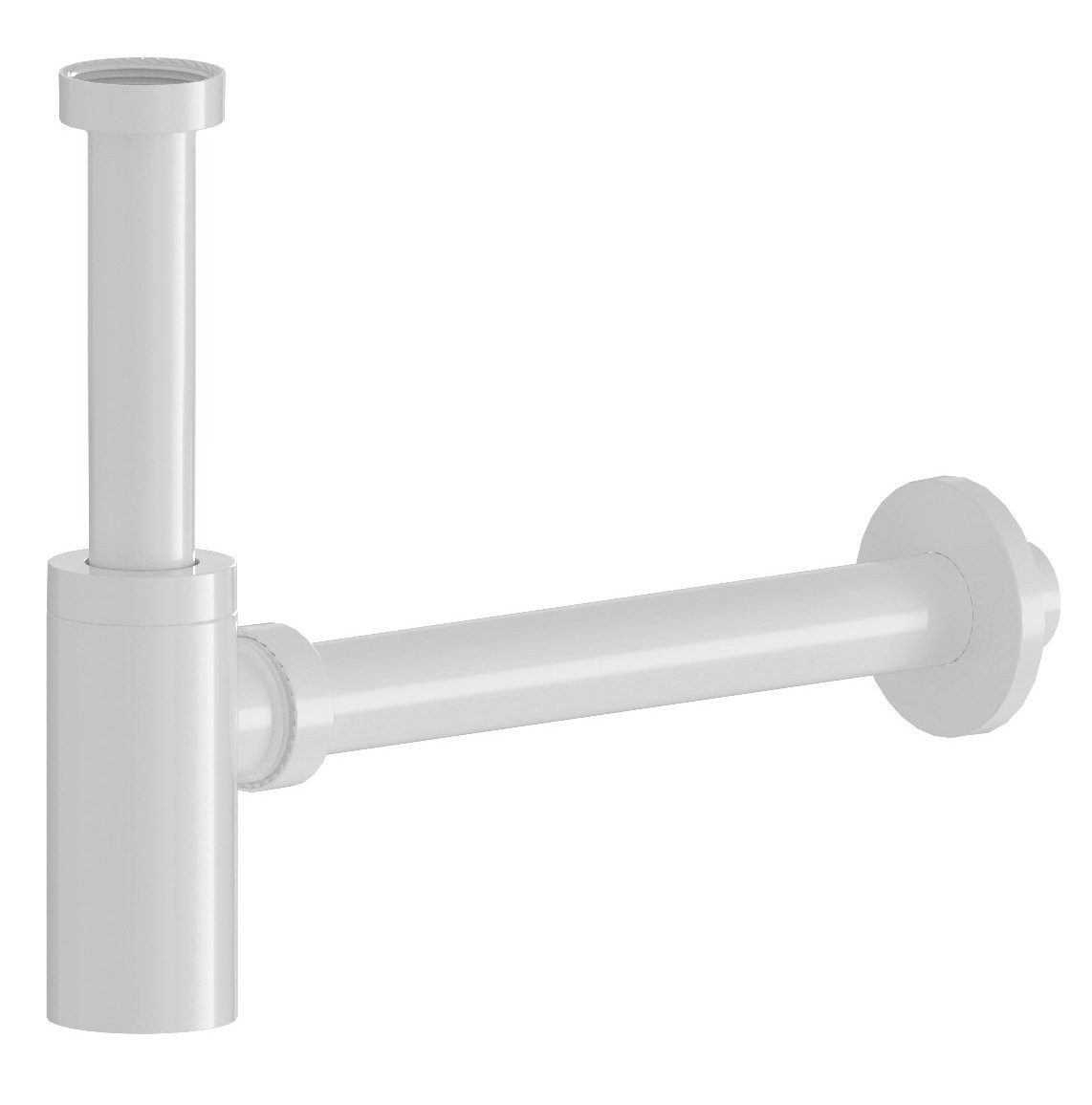 Bruckner Siphon Waschtisch-Siphon 5/4", Durchmesser 32mm, weiß, Bruckner-151-111-0