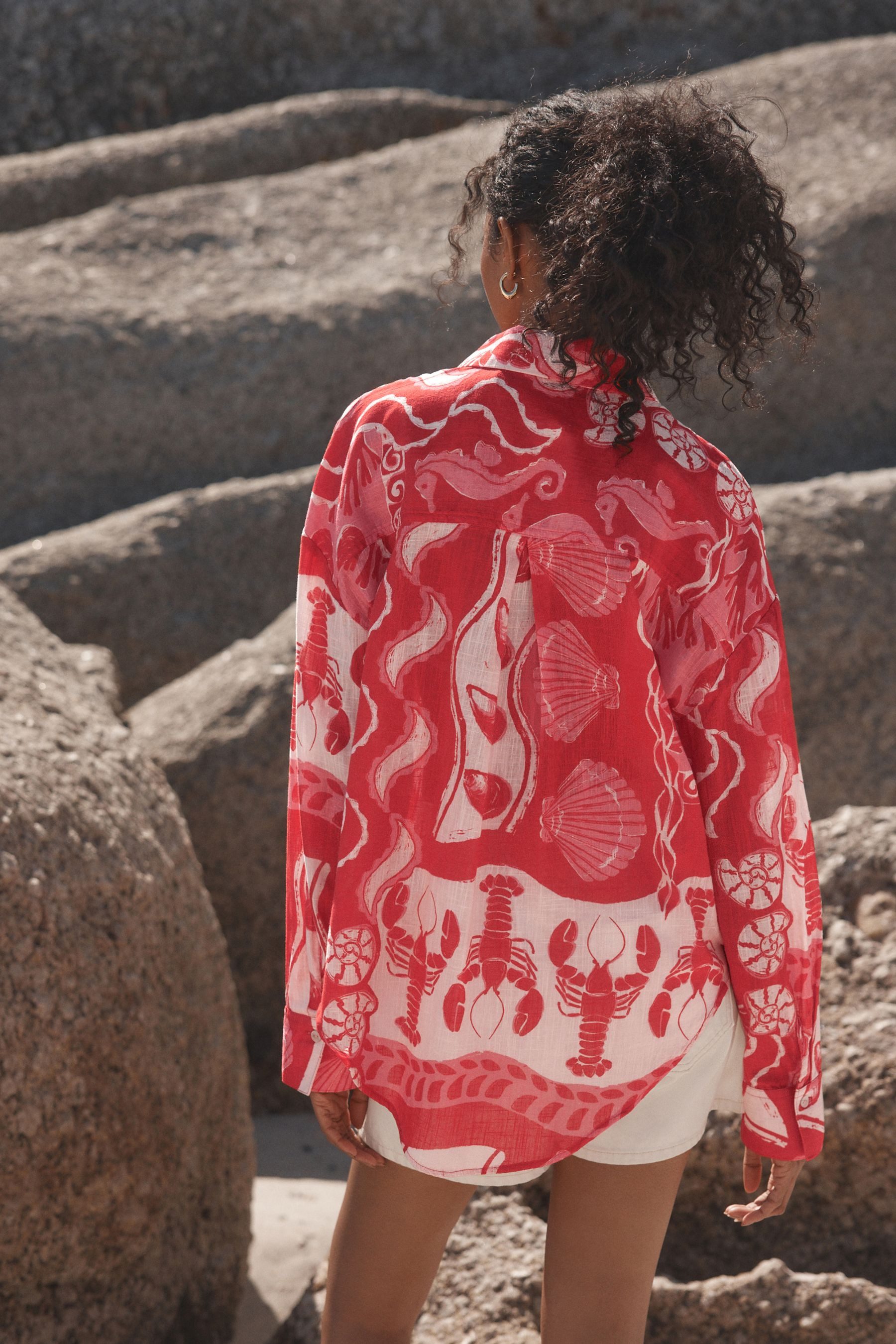 Next Langarmhemd Langärmeliges Hemd mit Leinen (1-tlg) günstig online kaufen