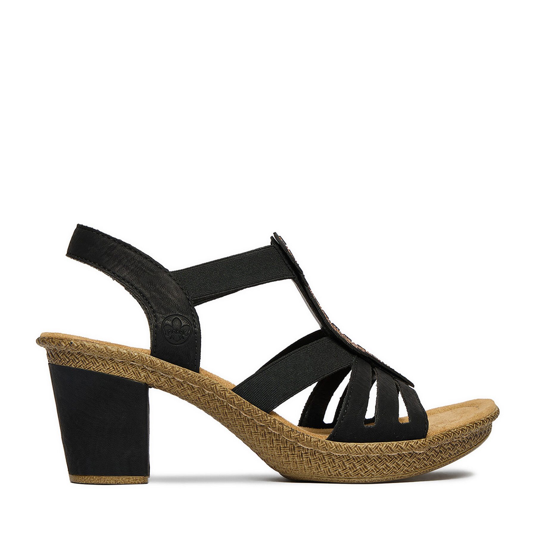 Rieker Rieker Damen-Sandalen Schwarz 66526-00 Sandale