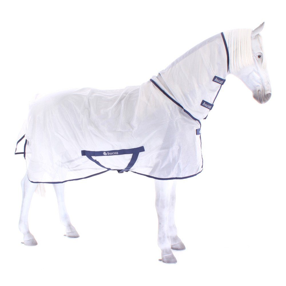 Bucas Pferde-Fliegendecke Bucas Freedom Fly Sheet Full Neck - Silver